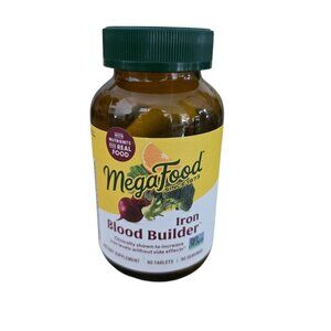 MegaFood Blood Builder 90 Tablets Dairy-Free Kosher Non-GMO NSF Certified